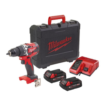 Wiertarko-wkrętarka udarowa Milwaukee M18 CBLPD-202C AKU 18V (2x 2.0 Ah) - 4933464320