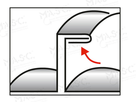 MASC RGS2 do rąbków zamykacz rąbka pojedynczego po łukach,  łukowych