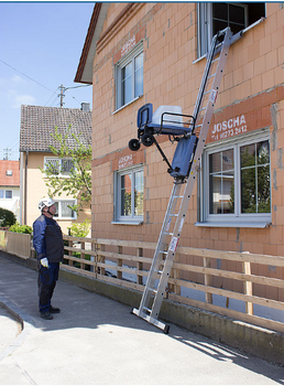 WCIĄGARKA DRABINOWA GEDA AKKULEITER LIFT 7M