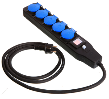 PRZEDŁUŻACZ NEOPREN 5 MB  5 GNIAZD