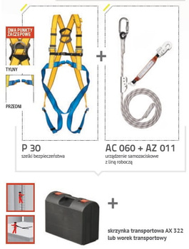 ZESTAW BASIC PRO 5 5/15 + dł. liny roboczej 15 m PROTEKT