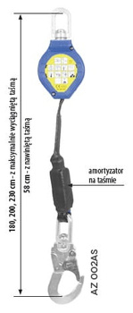 Urządzenie samohamowne WR020 (1,8 m) PROTEKT