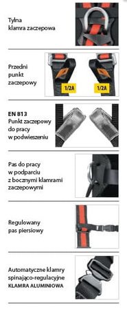 Szelki bezpieczeństwa P80E PROTEKT